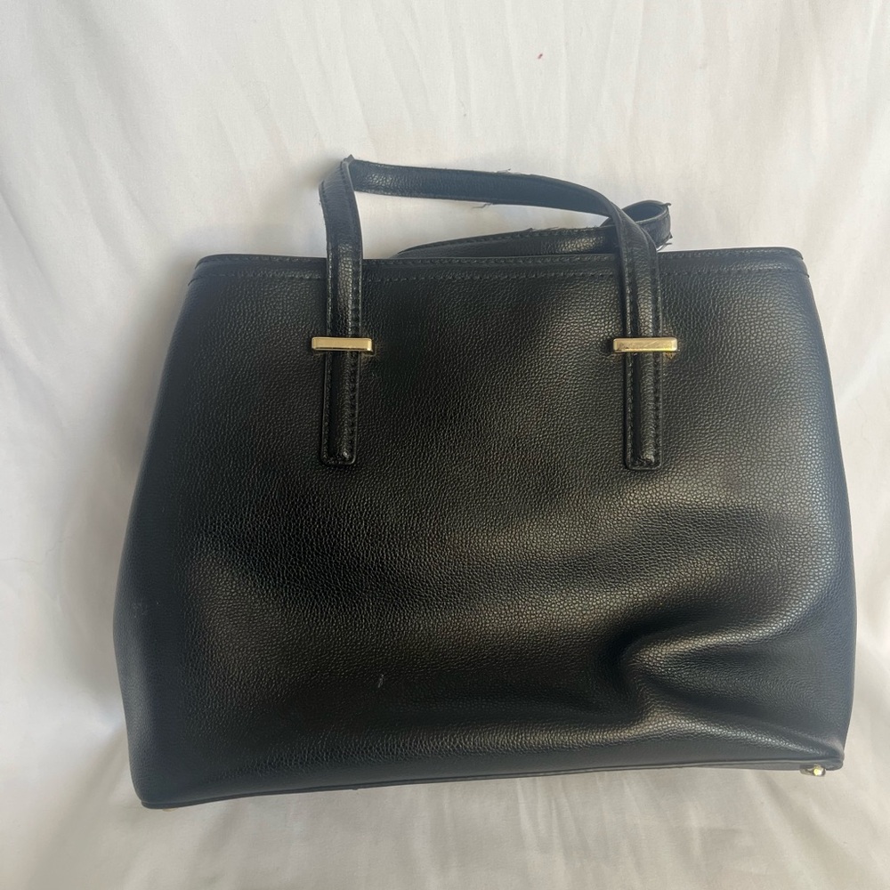 Kate Spade Black Leather Tote Bag - Picture 3 of 4